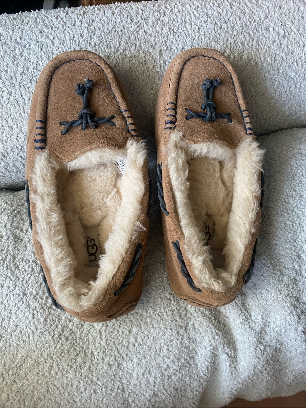 UGG Men’s Tasman Chestnut Shearling-Lined Slippers